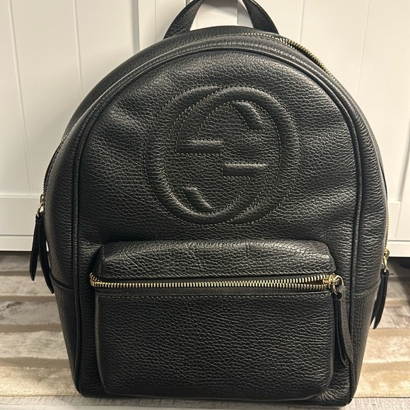 Authentic Soho Gucci, backpack black leather